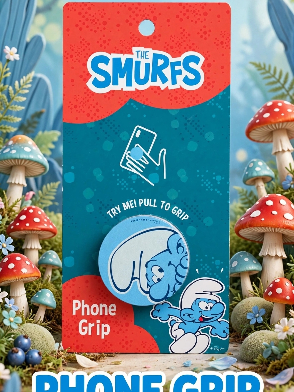 The Smurfs Blue Phone Grip